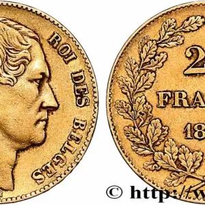 Promotion Saisonnière OR, PALLADIUM ET PLATINE INVESTISSEMENT 20 Francs Léopold Ier 1865 Bruxelles fwo_783834 Monde