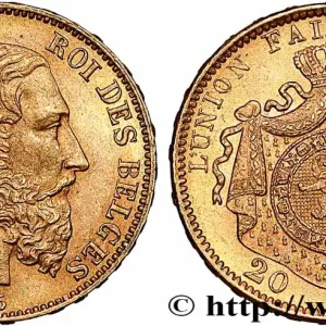 Bon Plan OR, PALLADIUM ET PLATINE INVESTISSEMENT 20 Francs Léopold II 1875 Bruxelles fwo_783835 Monde