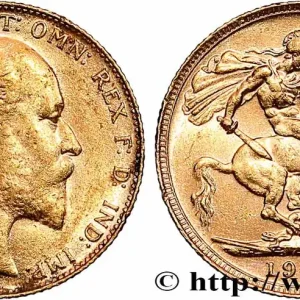 Solde OR, PALLADIUM ET PLATINE INVESTISSEMENT 1 Souverain Edouard VII 1906 Londres fwo_783858 Monde