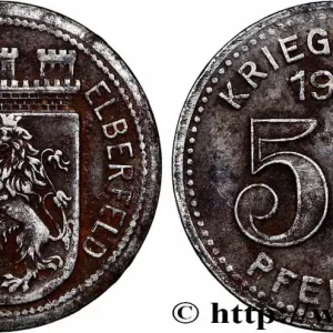 Marque ALLEMAGNE - Notgeld 50 Pfennig ville de Elberfeld 1918 fwo_784417 Monde
