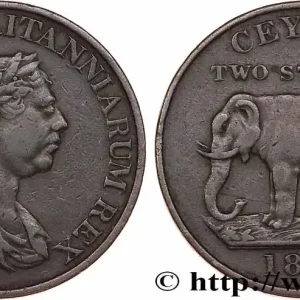 CEYLAN 2 Stivers Georges III 1815 fwo_779499 Monde Nouvel Arrivage