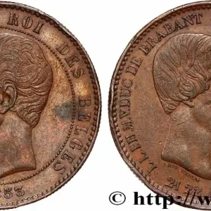 Satisfait Ou Remboursé BELGIQUE 10 Centimes Mariage du Duc et de la Duchesse de Brabant 1853 Bruxelles fwo_781215 Monde