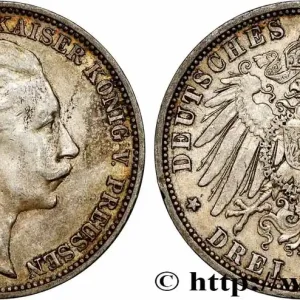 ALLEMAGNE - PRUSSE 3 Mark Guillaume II 1910 Berlin fwo_782855 Monde Promotion