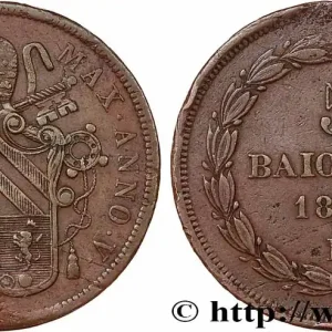 Usine Directe VATICAN ET ÉTATS PONTIFICAUX 5 Baiocchi Pie IX an V 1850 Rome fwo_781727 Monde