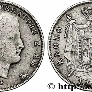 Exclusif ITALIE - ROYAUME D'ITALIE - NAPOLÉON Ier 1 Lira 1814 Milan fwo_783144 Monde