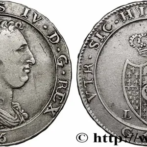 ITALIE - ROYAUME DE NAPLES - FERDINAND IV 1 Piastre de 120 Grana 1805 fwo_783193 Monde Nouvel Arrivage