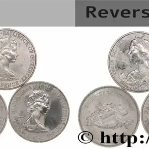 GUERNESEY Lot 5 x 25 Pence n.d. fwo_776608 Monde Paiement Sécurisé