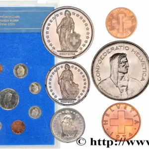 Remise SUISSE Série 9 Monnaies 1974 fwo_688170 Monde