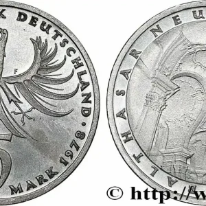 ALLEMAGNE 5 Mark Proof l’architecte baroque Balthazar Neumann 1978 Stuttgart fwo_770601 Monde Livraison Mondiale