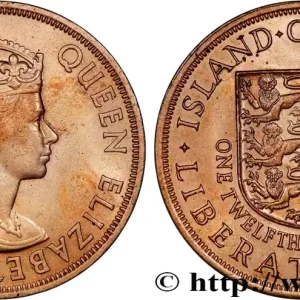 Livraison Express JERSEY 1/12 Shilling Élisabeth II 1945 Londres fwo_774019 Monde