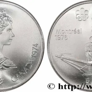 CANADA 5 Dollars Proof JO Montréal 1976 rameur 1974 fwo_774832 Monde Top Qualité