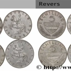 Solde AUTRICHE Lot 4 x 5 Schilling n.d. fwo_777057 Monde
