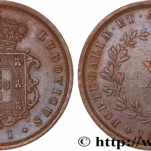 PORTUGAL - ROYAUME DU PORTUGAL - LOUIS Ier 10 Réis 1873 fwo_779299 Monde Soldes