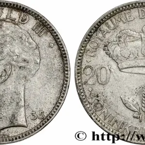 Commander Vite BELGIQUE 20 Francs Léopold III 1935 fwo_780647 Monde