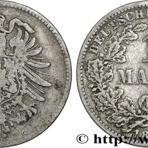 Édition Limitée ALLEMAGNE 1 Mark 1876 Karlsruhe fwo_781352 Monde