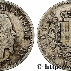 Must-Have ITALIE 1 Lire Victor Emmanuel II 1863 Milan fwo_782351 Monde