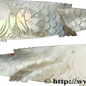 CHINE Jeton de jeu en nacre pisciforme XIXe fwo_783772 Monde Promotion Saisonnière