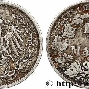 Offre Limitée ALLEMAGNE 1/2 Mark Empire aigle impérial 1907 Berlin fwo_786245 Monde