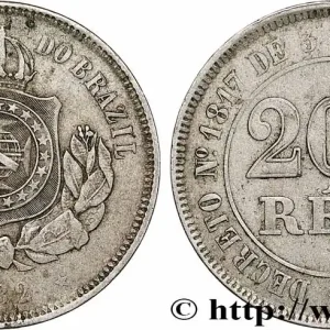 BRÉSIL 200 Reis Empire du Brésil 1882 fwo_786271 Monde Affaire À Saisir