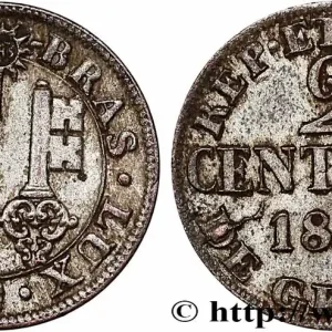 SUISSE - RÉPUBLIQUE DE GENÈVE 2 Centimes - Canton de Genève 1839 fwo_786281 Monde Bon Plan