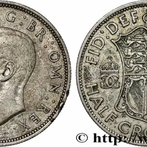 Vente Flash ROYAUME-UNI 1/2 Crown Georges VI 1940 fwo_786283 Monde