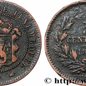 LUXEMBOURG 5 Centimes écu couronné 1855 Paris fwo_786309 Monde Offre Du Jour