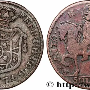 Garantie Incluse ITALIE - DUCHÉ DE PARME DE PLAISANCE ET DE GUASTALLA - FERDINAND Ier DE BOURBON 10 Soldi Duché de Parme, Plaisance et Guastalla armes / St Hilaire 1787 Piacenza fwo_786400 Monde