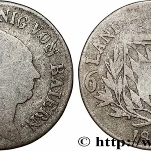 Soldes ALLEMAGNE - BAVIÈRE 6 Kreuzer Maximilien Joseph 1812 Munich fwo_786437 Monde