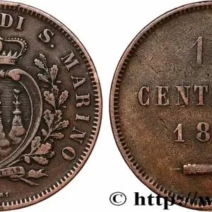 SAINT-MARIN 10 Centesimi écu aux trois tours 1875 Milan fwo_786664 Monde Nouvel Arrivage