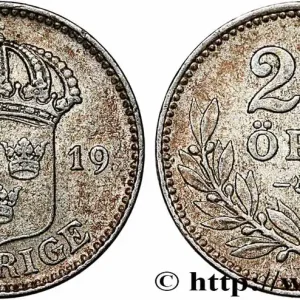Prix Cassé SUÈDE 25 Ore Gustave V 1919 fwo_786672 Monde