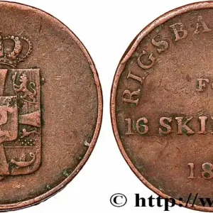 Prix Choc DANEMARK 16 Skilling (Jeton de la Rigsbank) 1814 fwo_786678 Monde