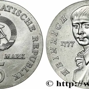ALLEMAGNE RÉPUBLIQUE DÉMOCRATIQUE 5 Mark Heinrich von Kleist 1986 fwo_784542 Monde Paiement Sécurisé