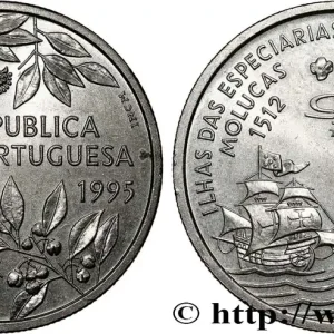 PORTUGAL 200 Escudos découverte des îles Moluques 1995 fwo_690147 Monde Soldes