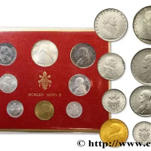 Offre Spéciale VATICAN ET ÉTATS PONTIFICAUX Série 8 monnaies Paul VI an II 1964 Rome fwo_747955 Monde