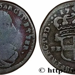 Artisanat SAVOIE - DUCHÉ DE SAVOIE - CHARLES-EMMANUEL III 2.6 sols, 1er type (2.6 soldi) 1735 Turin fwo_759344 Monde