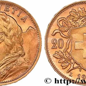 Produit De Marque OR, PALLADIUM ET PLATINE INVESTISSEMENT 20 Francs "Vreneli" 1935 Berne fwo_765345 Monde