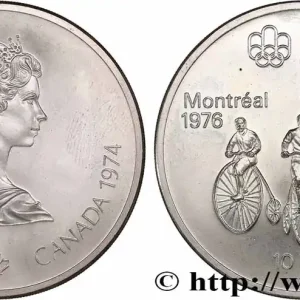 CANADA 10 Dollars JO Montréal 1976 cyclisme 1974 fwo_773643 Monde Soldes
