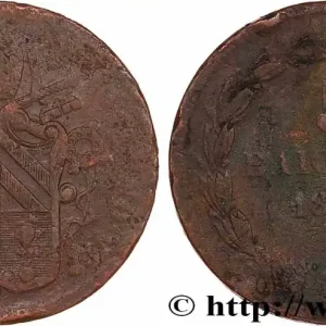 ITALIE - ÉTATS DU PAPE - PIE IX (Jean-Marie Mastai Ferretti) 5 Baiocchi an VII 1852 Rome fwo_774531 Monde Promotion