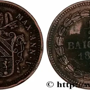 Solde VATICAN ET ÉTATS PONTIFICAUX 1/2 Baiocco frappé au nom de Pie IX an V 1851 Rome fwo_774532 Monde