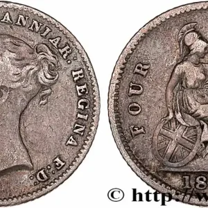 ROYAUME-UNI 4 Pence ou Groat Victoria 1838 Londres fwo_774844 Monde Offre Limitée