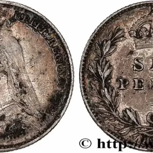 ROYAUME-UNI 6 Pence Victoria buste du Jubilé 1892 fwo_775059 Monde Livraison Gratuite