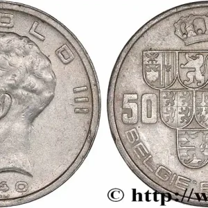 Réduction BELGIQUE 50 Francs Léopold III légende Belgie-Belgique tranche position B 1940 fwo_776675 Monde