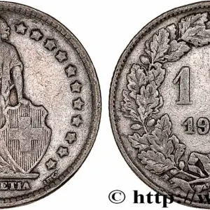 SUISSE 1 Franc Helvetia 1920 Berne fwo_776882 Monde Bon Marché