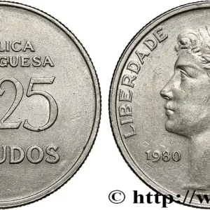 PORTUGAL 25 Escudos “liberté et démocratie” 1980 fwo_779624 Monde Prix Réduit