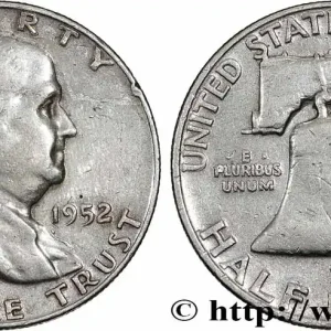 Acheter En Ligne ÉTATS-UNIS D'AMÉRIQUE 1/2 Dollar Benjamin Franklin 1952 Denver fwo_780649 Monde