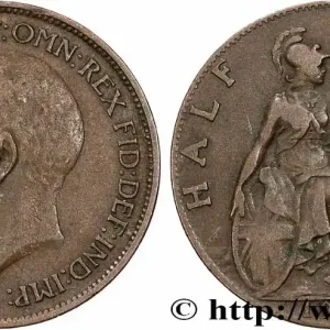 Petit Prix ROYAUME-UNI 1/2 Penny Georges V 1916 fwo_780922 Monde