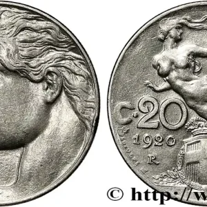 ITALIE 20 Centesimi allégorie de la Liberté 1920 Rome fwo_781307 Monde Jusqu’à Épuisement Des Stocks
