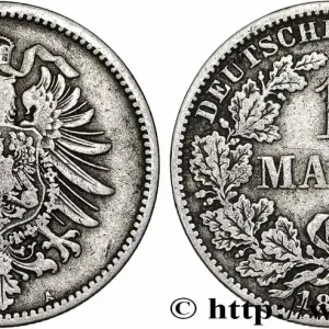 Retour Gratuit ALLEMAGNE 1 Mark Empire aigle impérial 1873 Berlin fwo_781350 Monde