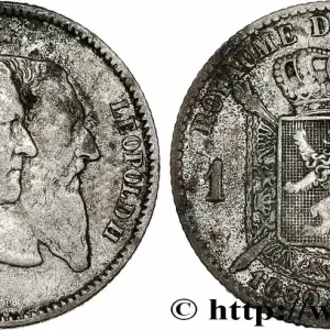 Achat Immédiat BELGIQUE 1 Franc 50e anniversaire de l’indépendance 1880 fwo_781362 Monde