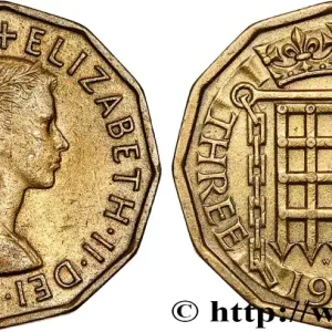 ROYAUME-UNI 3 Pence Élisabeth II 1954 fwo_781395 Monde Commander Maintenant